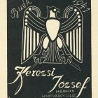 Ex libris - BUÉK 1941 Kerezsi József Debrecen Hortobágy u. 3. sz.
