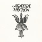 Ex libris - Agatha Heeren