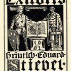 Ex libris - Heinrich Eduard Stiebel, Frankfurt a. Main