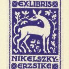 Ex libris - Nikelszky Erzsike