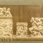 Műlap - elefántcsont kupaköpenyek baccháns jelenetekkel, XVII.sz. Bayerische Nat. Museum