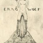 Ex libris - Ernő Wolf
