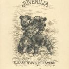 Ex libris - Elizabeth Watson Diamond „ Juvenilia”