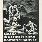 Alkalmi grafika - Újévi üdvözlet: Boldog újesztendőt kíván Radványi Károly