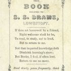 Ex libris - S. S. Brame