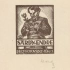 Ex libris - Sárdy Endre Pécs Scitovszky tér 1.