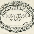 Ex libris - Kossuth Lajos könyvtára