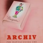 Terv - címlap az Archív für Buchgewerbe und Gebrauchgraphic számára