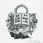 Ex libris - F( amili )ae Nagy de M.