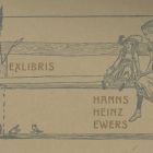 Ex libris - H. H. Ewers