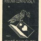 Ex libris - A Debreceni Izraelita Polgári Leányiskola Segítő Egyesülete