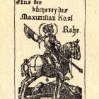 Ex libris - Maximilian Karl Rohe