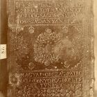 Fénykép - Haller János: Pays, a' békeséges türesnek Payssa c. mű könyvtáblája, marhabőr, 1684, Erdélyi Nemzeti Múzeum