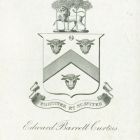 Ex libris - Edward Barrett Curteis címeres