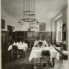 Műlap - étterem részlete terített asztalokkal, Barta Arthur,  XX.sz.első évtizede
