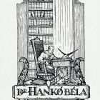Ex libris - Dr. Hankó Béla könyve