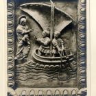 Fénykép - a beneventoi székesegyház bronzkapujának részlete: Péter halászata