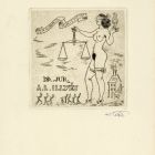 Ex libris - Juristicis Dr. iur. A. L. Illyés