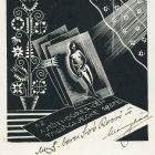 Alkalmi grafika - Ajtósi Dürer Céh tagsági jegye 1937. é. Dr. berei Soó Rezső