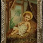 Szentkép - a jászolban fekvő gyermek Jézus