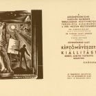Alkalmi grafika - Meghívó: Képzőművészeti kiállítás, Debrecen, Déri Múzeum