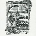 Ex libris - dr. Geyza Csegezy de Csegez