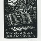 Ex libris - Et musicis Unger Ervin K.