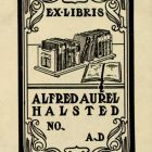 Ex libris - Alfred Aurel Halsted