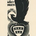 Ex libris - Németh Erzsók, idézettel