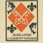 Ex libris - Marie-Louise de Clermont-Tonnerre