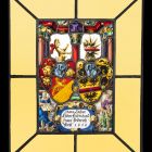 Üvegfestmény - Címerpárral