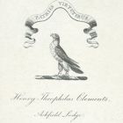 Ex libris - Henry Theophilus Clements címeres