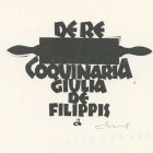 Ex libris - De re coquinaria Giulia de Filippis