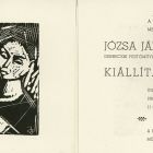 Ex libris - Meghívó: Józsa János kiállítása, Erkel Ferenc Múzeum, Gyula