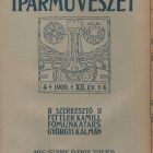Címlap - a Magyar Iparművészet 1909/4. számának címlapja