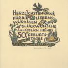 Ex libris - Dr. Hanz Ankwicz