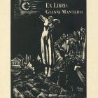Ex libris - Gianni Mantero (a művész Hispania c. grafikája)