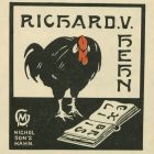 Ex libris - Richard. V. Hehn