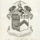 Ex libris - Alexander Gordon Esq. címeres