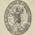 Ex libris - H. A. Faehndrich