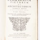 Könyv - Pozzo, Andrea: Prospettiva de' pittori e architetti. 1. Roma, 1693.