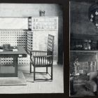 Műlap - szobabelső részletek az 1920 körüli időszakból
