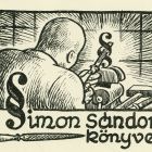 Ex libris - Simon Sándor könyve