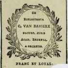 Ex libris - Charles Louis  van Baviere