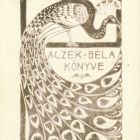 Ex libris - Aczek Béla könyve