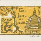 Ex libris - Gon Johan H. A. Jansen