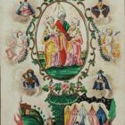 Szentkép - a Háromkirályok alakjával és a mariazelli kegyhely alapításának ábrázolásával