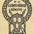 Ex libris - Csányi Károly könyve (ipse)