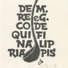 Ex libris - De re coquinaria Meg. de Filippis