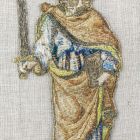 Hímzett figura (kazulakereszt részlete) - Szent Pál